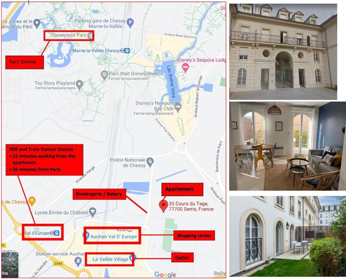 Apartment 2 Bedroomed Near Disneyland Paris With Garden Parking At Сери Екстериор снимка